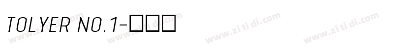 Tolyer No.1字体转换